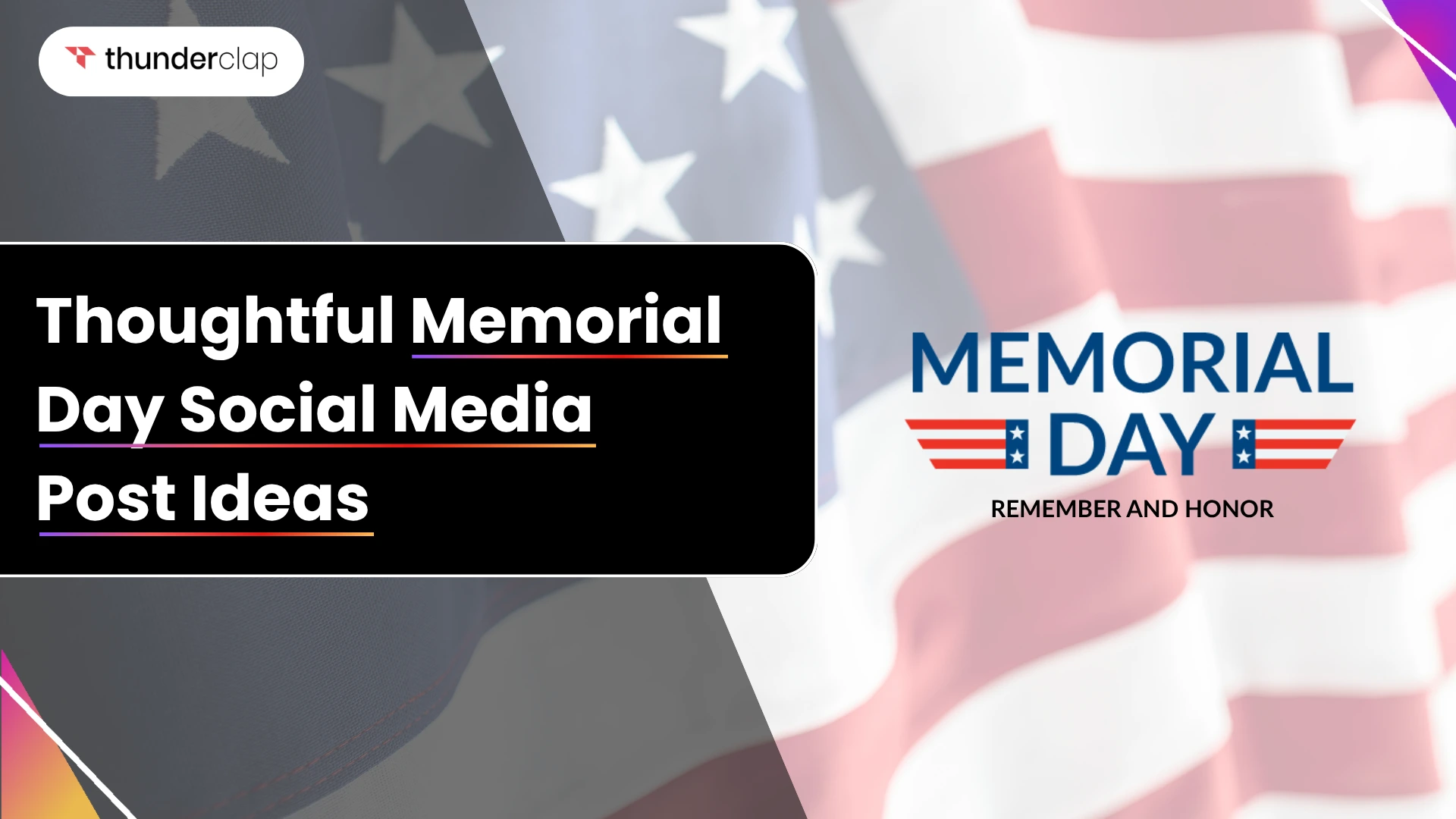 Memorial Day Social Media Post Ideas